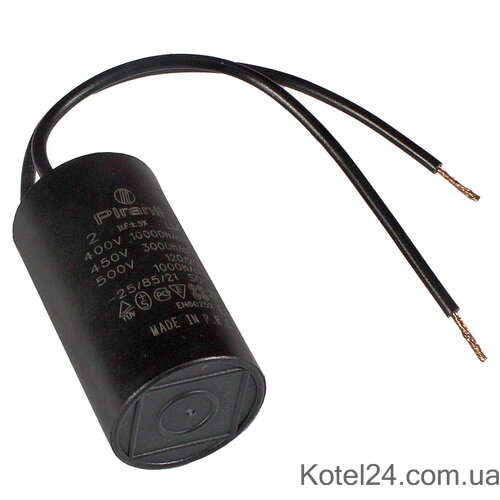 Конденсатор для насоса 2 mf 400v (24x45)
