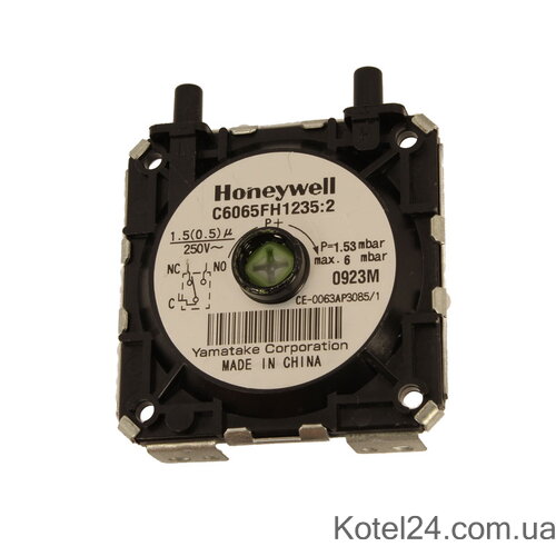 Прессостат Honeywell C6065 FH1235:2 1,53 mbar max 6 mbar 633085