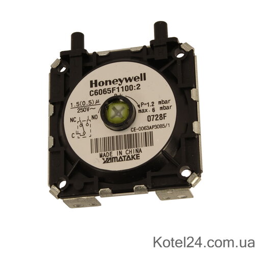 Прессостат дыма Baxi Honeywell 1,2 mbar 618470